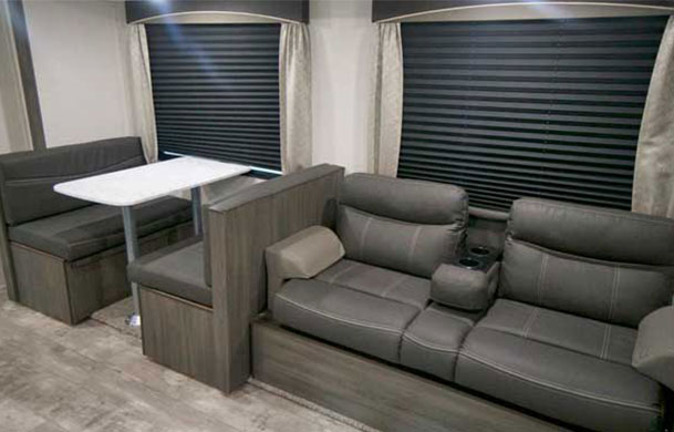 Prime RV Rental interior seating area